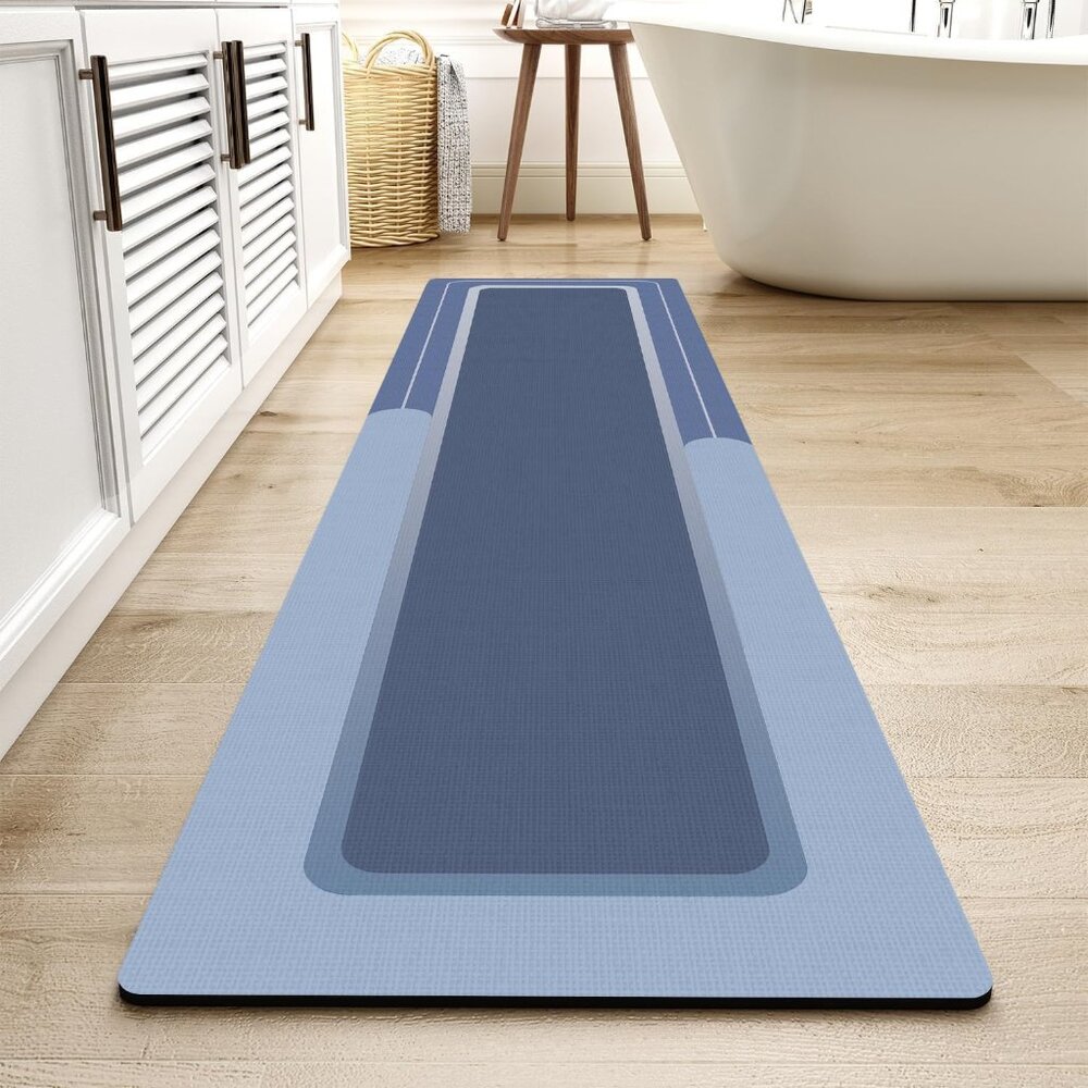 New Bath Mat Rug Long Non Slip Super Absorbent Bathroom Runner Stain Resistant